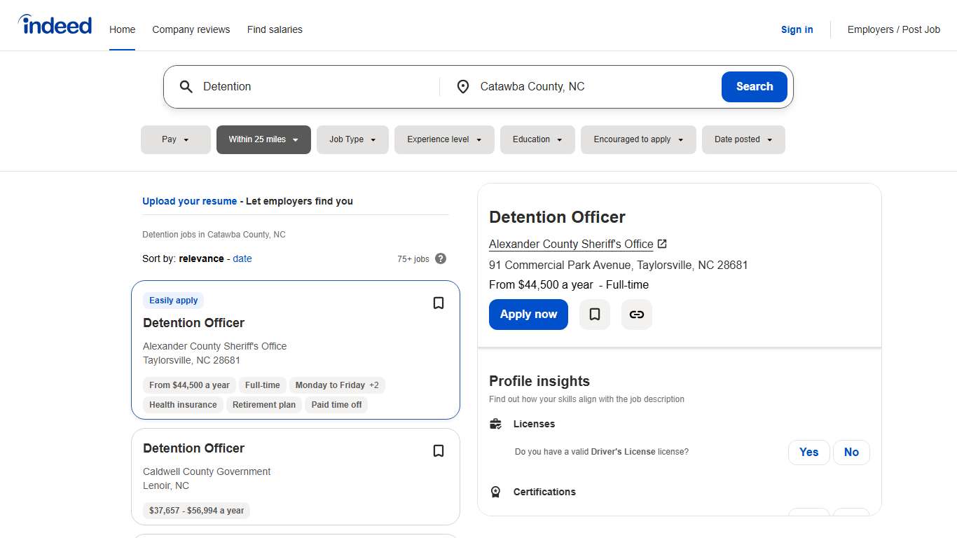 Detention Jobs, Employment in Catawba County, NC Indeed